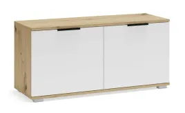 szafka-na-buty-halmar-clif-100-cm-bialy-dab-artisan-plyta-laminowana