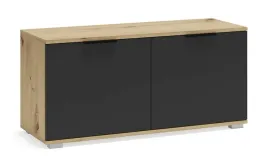 szafka-na-buty-halmar-clif-100-cm-antracyt-dab-artisan-do-przedpokoju