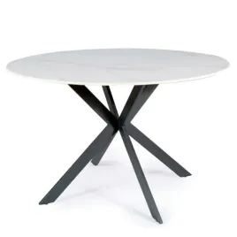 stol-okragly-signal-talia-120-cm-bialy-marmur-czarny-mat-do-salonu