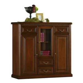 komoda-latzke-herman-140x130x46-cm-4-drzwi-orzech-wenecki-przeszklona