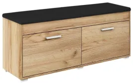 szafka-na-buty-agat-meble-fala-100-cm-z-siedziskiem-dab-zloty-czarny