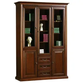 witryna-do-salonu-latzke-herman-144-cm-3-szuflady-orzech-wenecki