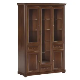 witryna-do-salonu-latzke-lorenz-148-cm-orzech-florencki-3-szuflady