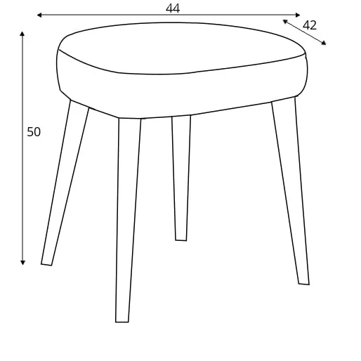 taboret-kiko-czerwony-wysokosc-mebla-50-cm