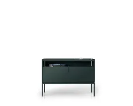 komoda-na-nozkach-deal-meble-mono-100-cm-z-szuflada-zielona-do-salonu