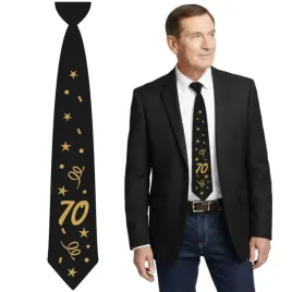 krawat-70-urodziny-glamour-birthday-czarny-43-cm