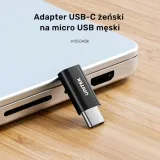 unitek-adapter-usb-c-do-micro-usb-a1050abk03-certyfikat-ce-stan-nowy