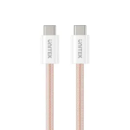 unitek-kabel-w-oplocie-zwijany-magnetycznie-usb-c-pd-100w-rozowy-1m