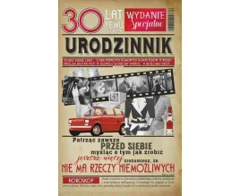 kartka-urodzinowa-na-30-urodziny-czerwony-samochod-13x205-cm