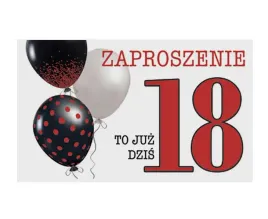 zaproszenie-18-urodziny-18-stka-balony-10-szt
