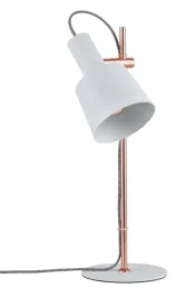 lampka-stolowa-haldar-e14-max-1x20w-230v-bialy-miedz-metal