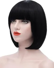 krotkie-czarne-wlosy-peruka-z-plaska-grzywka-syntetyczne-cosplay-na-impreze