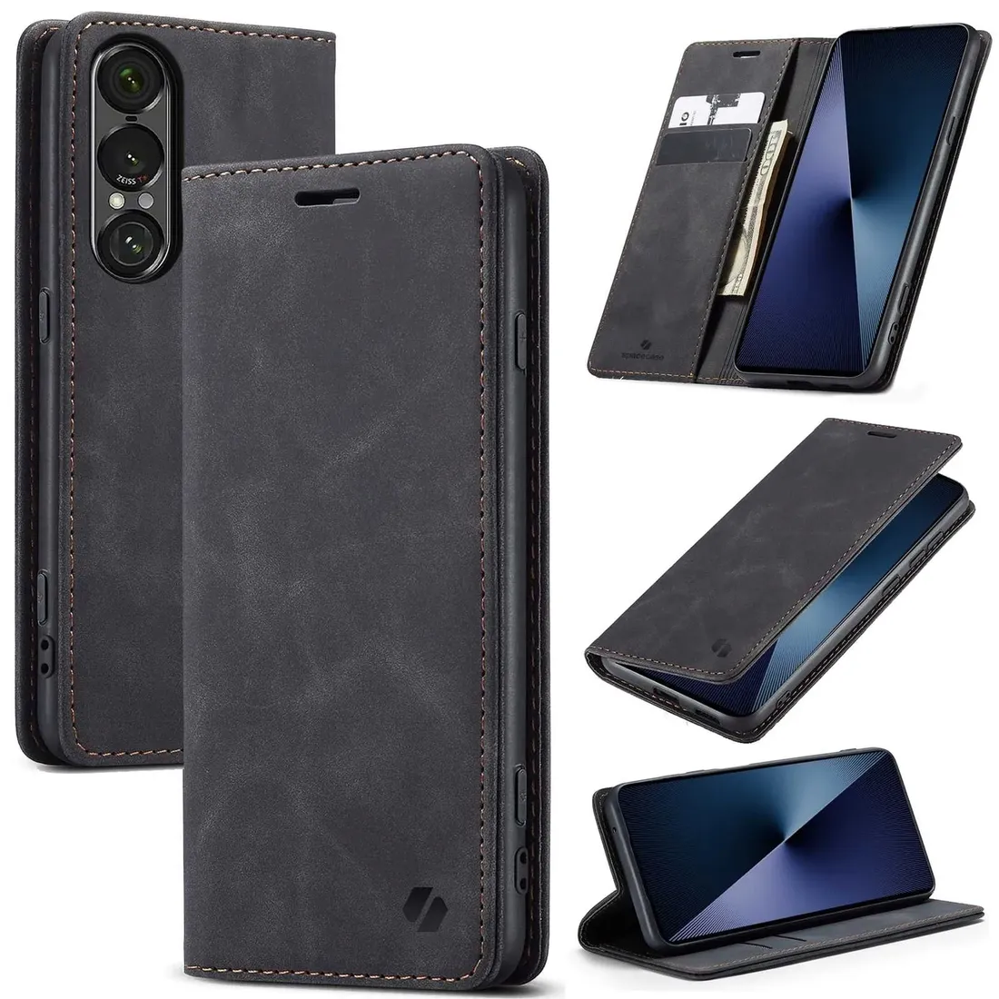 spacecase-wallet-xperia-1-vii-black