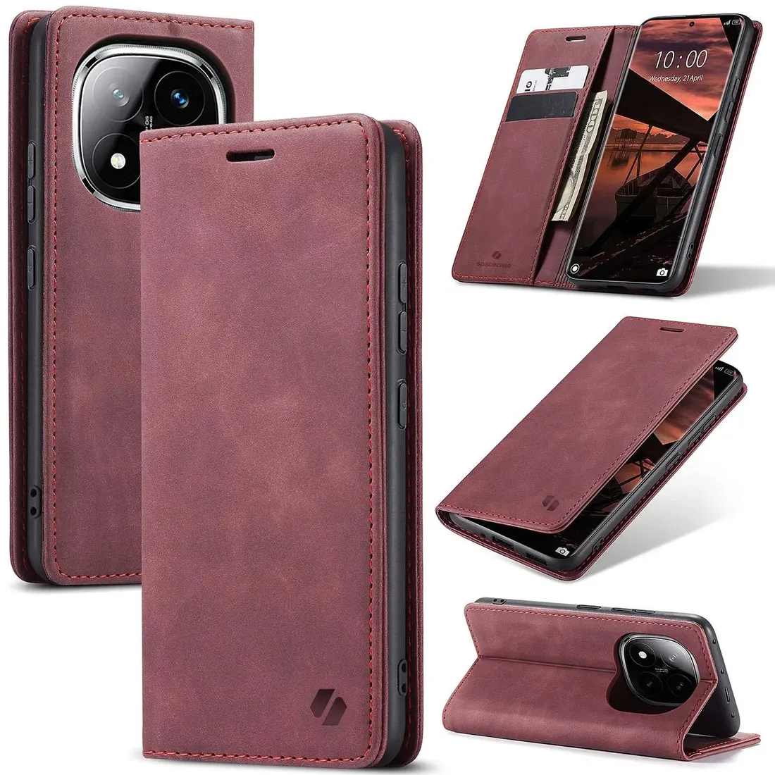 spacecase-wallet-poco-x7-rm-note-14-pro-pro-5g-red