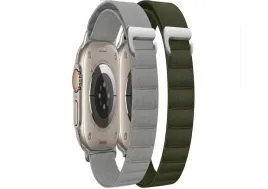 2xpasek-do-zegarka-uniwersalny-szary-i-zielony-i-wytrzymaly-31mm