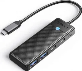 orico-hub-usb-c-2x-usb-a-2x-usb-c-pd-100w-czarny-blyszczacy