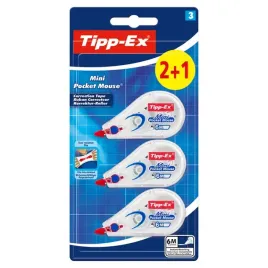 tipp-ex-korektor-mini-pocket-mouse-3-sztuki-6m-tasmy