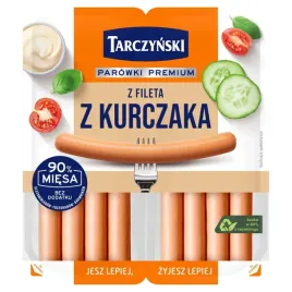 tarczynski-parowki-premium-z-fileta-kurczaka-90percent-miesa-bez-dodatkow
