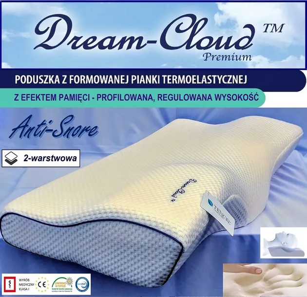Poduszka Profilowana Dream-Cloud Premium Bio L/XL Dwuwarstwowa