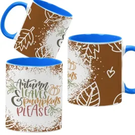 kubek-330ml-niebieski-jesienne-wzory-dynie-cozy-fall-pumpkin-spice