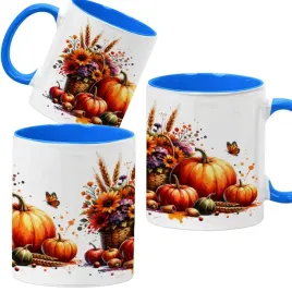 kubek-330ml-niebieski-jesienne-wzory-dynie-cozy-fall-pumpkin-spice