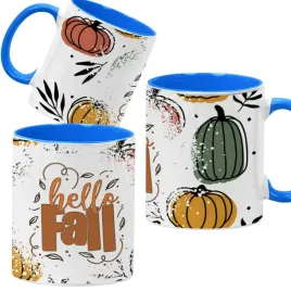 kubek-330ml-niebieski-jesienne-wzory-dynie-cozy-fall-pumpkin-spice