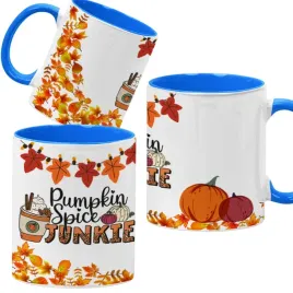 kubek-330ml-niebieski-jesienne-wzory-dynie-cozy-fall-pumpkin-spice