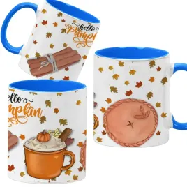 kubek-330ml-niebieski-jesienne-wzory-dynie-cozy-fall-pumpkin-spice