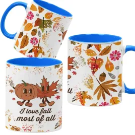 kubek-330ml-niebieski-jesienne-wzory-dynie-cozy-fall-pumpkin-spice