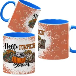 kubek-330ml-niebieski-jesienne-wzory-dynie-cozy-fall-pumpkin-spice