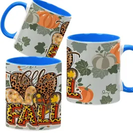 kubek-330ml-niebieski-jesienne-wzory-dynie-cozy-fall-pumpkin-spice