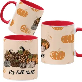 kubek-330ml-czerwony-jesienne-wzory-dynie-cozy-fall-pumpkin-spice