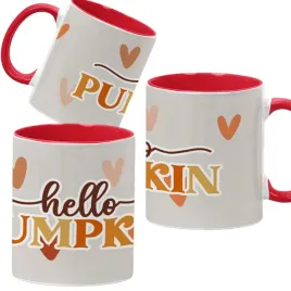 kubek-330ml-czerwony-jesienne-wzory-dynie-cozy-fall-pumpkin-spice
