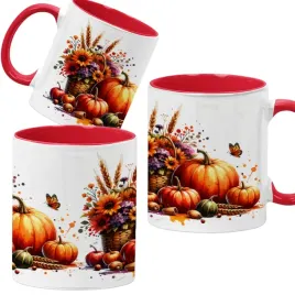 kubek-330ml-czerwony-jesienne-wzory-dynie-cozy-fall-pumpkin-spice