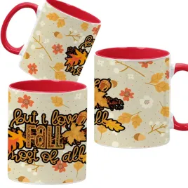 kubek-330ml-czerwony-jesienne-wzory-dynie-cozy-fall-pumpkin-spice