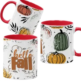 kubek-330ml-czerwony-jesienne-wzory-dynie-cozy-fall-pumpkin-spice
