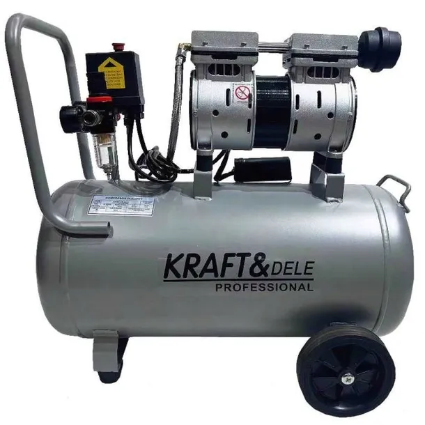K&D KOMPRESOR 50L BEZOLEJOWY 2TŁOKI 2POMPY SPREŻARKA 230V SEPARATOR KD1396