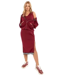 sukienka-bez-rekawow-z-dekoltem-v-bluza-rozpinana-damska-kaptur-zestaw