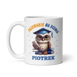 personalizowany-kubek-dla-pierwszoklasisty-pasowanie-na-ucznia-sowa-w-b