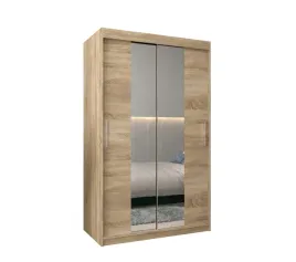 szafa-przesuwna-abiks-meble-tokyo-1-120-cm-dwudrzwiowa-dab-sonoma-z-lustrem