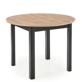 stol-rozkladany-halmar-ringo-okragly-102-142-cm-dab-artisan-czarny