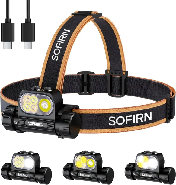 LATARKA CZOŁOWA SOFIRN HS22 IP66 18650 Li-Ion 2500lm 260m USB-C