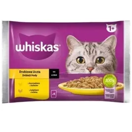 whiskas-karma-dla-kotow-doroslych-drobiowa-uczta-w-sosie-4-x-85g