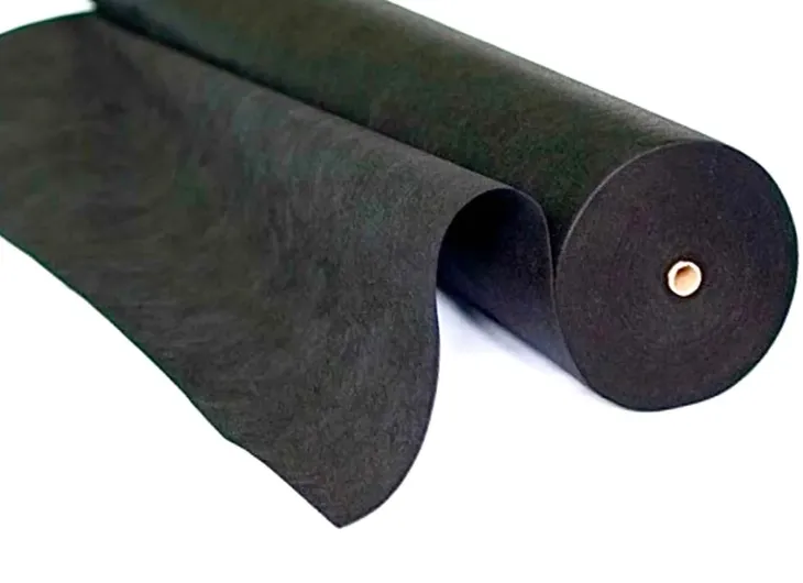 Geowłóknina 300g/m2 4m szeroka czarna mocna gruba mata podkład pod basen
