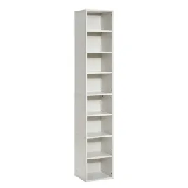 regal-ksiazkowy-8-polek-drewniany-wysoki-regulowane-polki-bialy