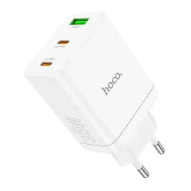 hoco-ladowarka-sieciowa-2x-usb-c-usb-pd-qc3-0-3a-35w-biala