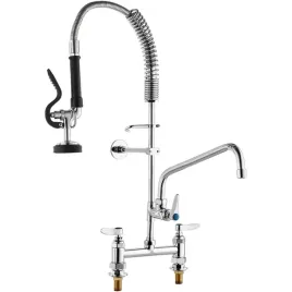 bateria-kuchenna-z-wylewka-i-prysznicem-66-cm-mosiezna-profesjonalna