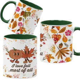 kubek-ciemno-zielony-jesienne-wzory-dynie-cozy-fall-pumpkin-spice
