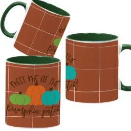 kubek-ciemno-zielony-jesienne-wzory-dynie-cozy-fall-pumpkin-spice