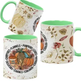 kubek-ceramiczny-330ml-zielony-jesienne-wzory-dynie-cozy-fall-pumpkin-spice